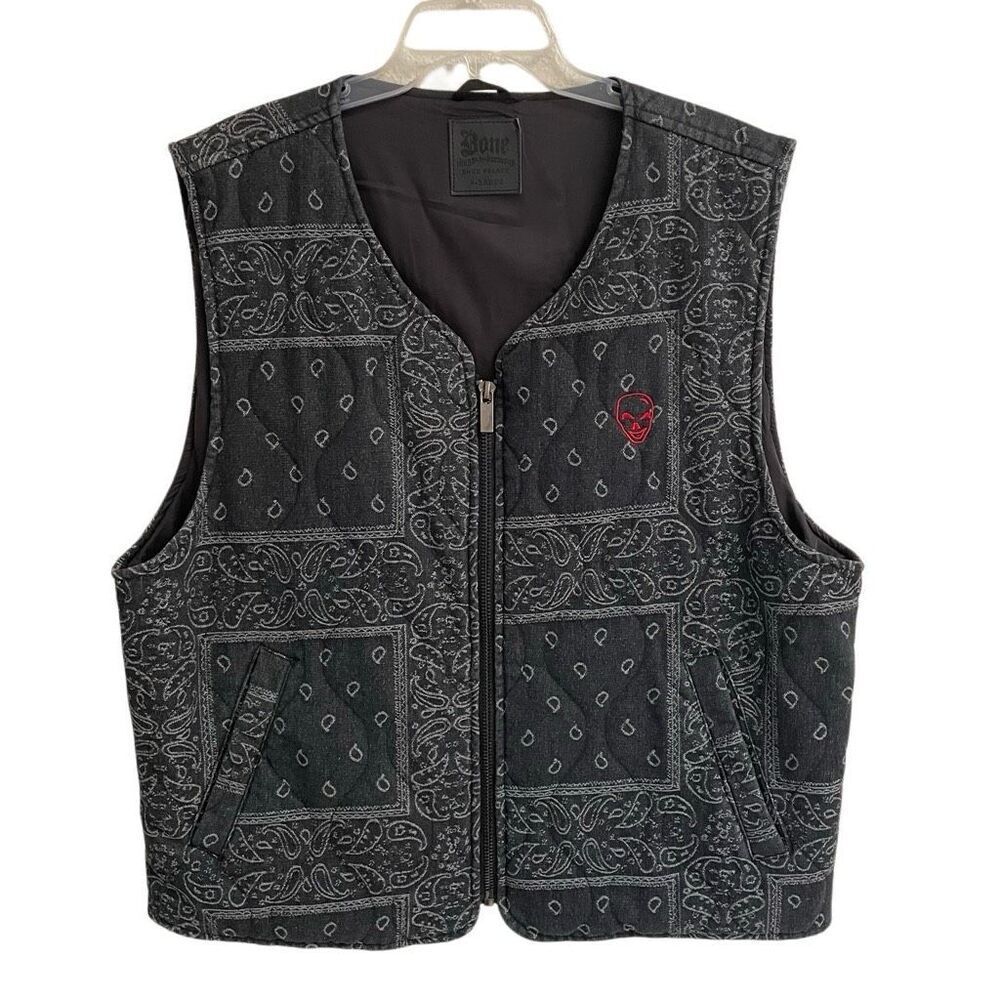 Bonethugs N Harmony X Shoe Palace Bandanna Print Vest Mens L Art Of War Hip Hop